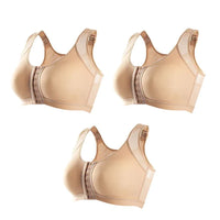 Front closure wireless X-back support full coverage Bra8