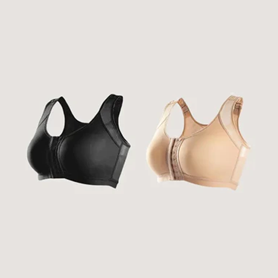 Front closure wireless X-back support full coverage Bra3