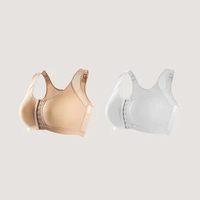 Front closure wireless X-back support full coverage Bra5