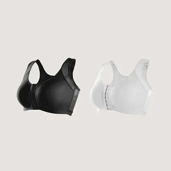 Front closure wireless X-back support full coverage Bra4