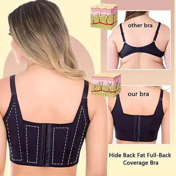 🎁2023 NEW Hide Back Fat Full Back Coverage-Deep Cup Bra