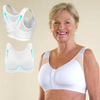 Front closure wireless X-back support full coverage Bra2