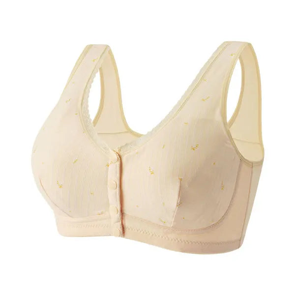 🔥LAST DAY🔥BUY 1 GET 3 BRA🔥Pure organic cotton front-open comfort bra