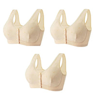 🔥LAST DAY🔥BUY 1 GET 3 BRA🔥Pure organic cotton front-open comfort bra